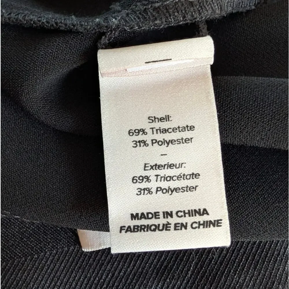 Cinq à Sept Brianne Tailored Pants Womens 14 Black High-rise Slim Fit Ankle